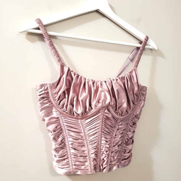 Gilly Hicks (Hollister) - Ruched Satin Bustier - *Read for Sizing details* (NWT) - Picture 5 of 9